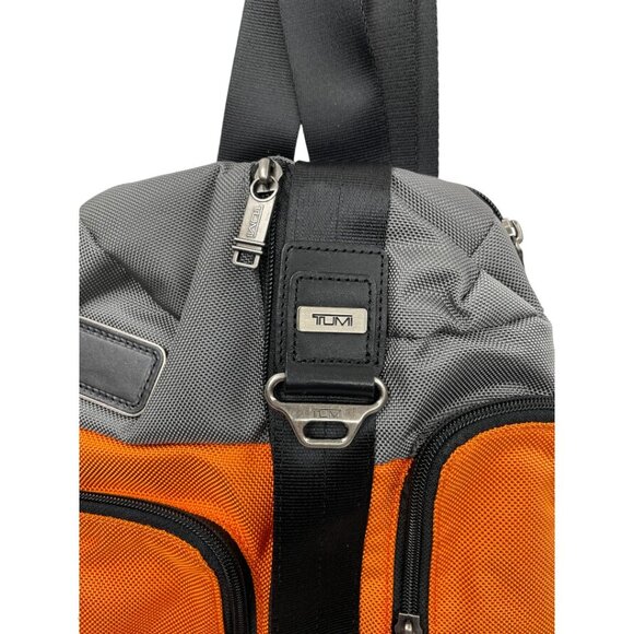 TUMI Alpha Bravo Monterey Sling Crossbody Orange Urban Commuter Light Travel Bag - Picture 3 of 12